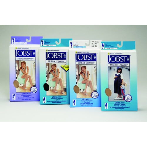 Jobst Ultrasheer 20-30mmHg Closed-Toe Knee-High, Natural, Small