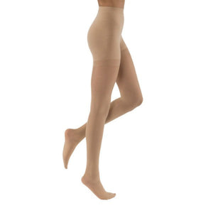Jobst UltraSheer 20-30 mmHg Closed Toe Compression Pantyhose for Venous Support, Natural