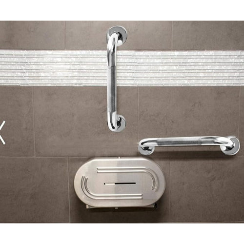 Drive Medical Grab Bar Knurled Chrome 12 Inches