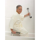 Drive Medical Grab Bar with Knurled Finish, Wall Mount Support, 250 Lbs Capacity, 24 Inch, Chrome