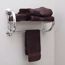 Chrome 2-in-1 Grab Bar and Towel Shelf for Bathroom