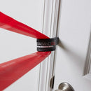 TheraBand CLX Anchor attached to door holding resistance bands securely, Moovkart