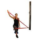 Multidirectional TheraBand exercise station designed for upper and lower body rehabilitation. Moovkart