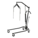 Drive Medical Manual Patient Lift with 6-Point Cradle and Chains, Silver Vein