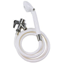 Drive Medical Handheld Shower Head with on/off switch and diverter on 80″ reinforced hose for customizable flow, Moovkart