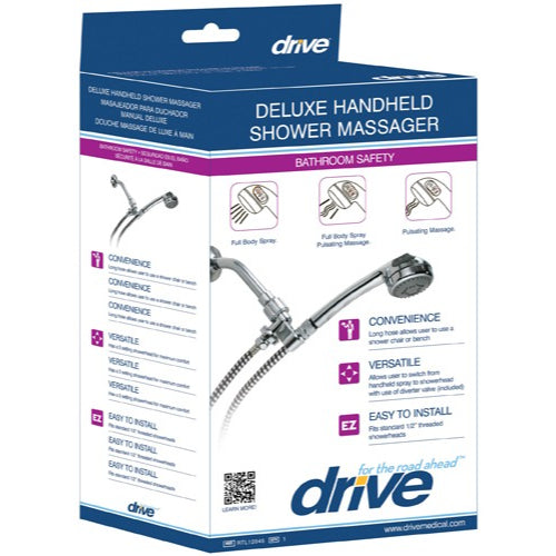 Drive Medical Deluxe Handheld Shower Spray Massager