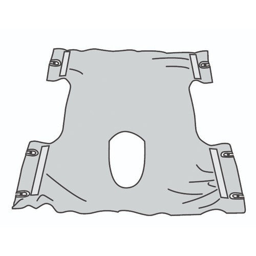 Drive Medical Bariatric Lift Sling with commode opening and durable canvas design – 600 lbs,Moovkart