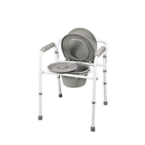 Graham Field 3-in-1 Steel Folding Commode, Case of 4