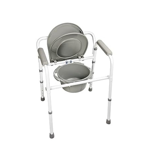 Graham Field 3-in-1 Steel Folding Commode, Case of 4