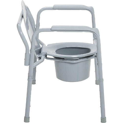 Drive Medical Commode Folding Steel 3-in-1 Competitive Edge Line 4 Casters