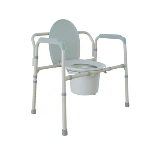 Drive Medical Bariatric Folding Commode 650 lb. Capacity