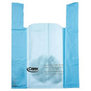 Carex Commode Pail Liners with Absorbent Powder for Easy Disposal and Hygiene, Pack of 7, Blue