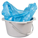 Carex Commode Pail Liners with Absorbent Powder for Easy Disposal and Hygiene, Pack of 7, Blue