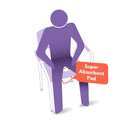 CareBag Commode Pail Liners, Disposable with Super Absorbent Pad for Hygiene, Box of 20