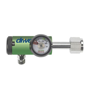 Drive Medical Oxygen Regulator for H/M Tanks, 0-15 LPM, Lightweight Aluminum