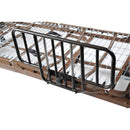 Drive Medical Half-Length Bed Rails, No-Gap Style and Steel Frame Compatibility, Brown Vein Finish