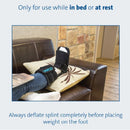 Darco Pneumatic Night Splint for Plantar Fasciitis Heel Pain and Achilles Tendon Support, Black