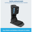 Darco Pneumatic Night Splint for Plantar Fasciitis Heel Pain and Achilles Tendon Support, Black