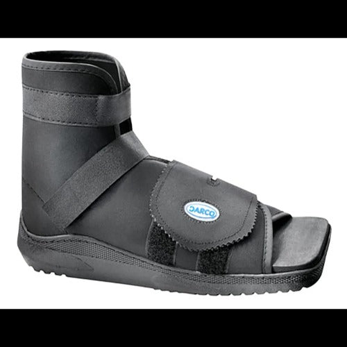 Darco Slimline Cast Boot Black Square-Toe Adult, Small