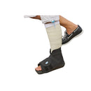 Darco Slimline Cast Boot, Square Toe with Rocker and EVA Sole, Adult Small, Black