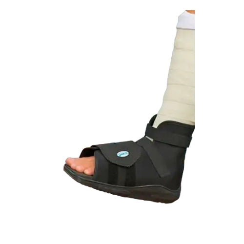Darco Slimline Cast Boot Black Square-Toe Adult, Medium