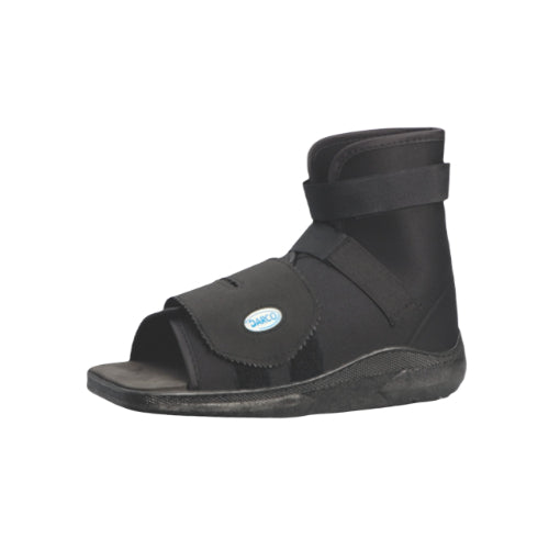 Slimline Cast Boot Black Square-Toe Adult Medium