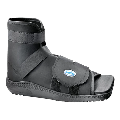 Slimline Cast Boot Black Square-Toe Adult X-Lge