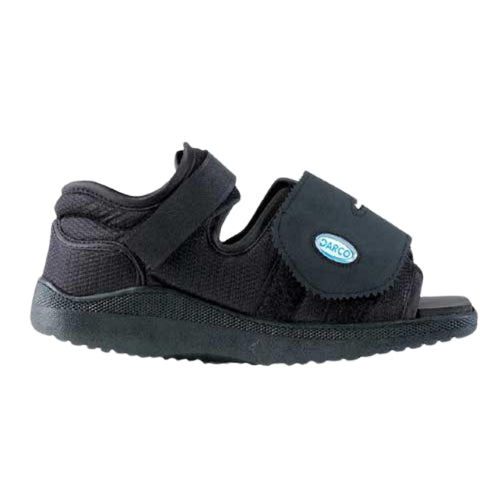 Darco Medical Surgical Shoe, Black Square Toe, Women's, Small