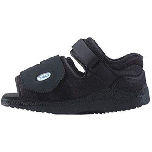 Darco Medical Surgical Shoe, Black Square Toe, Women's, Small