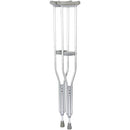 Fabrication Enterprises Push Button Aluminum Adjustable Youth Crutch, Pair