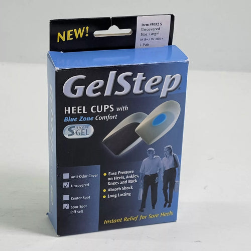 PediFix GelStep Heel Cups, Soft Spur Spot-Uncovered