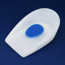 PediFix XL Gel Step Heel Cups with soft blue spur spot for heel pain relief