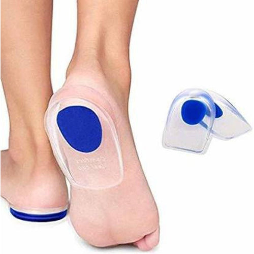 PediFix Gel Step Heel Cups with Soft Uncovered Spur Spot, Extra Large, Women Size 12+ and Men Size 12 - 14 Inches