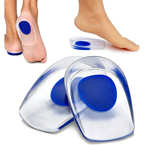 PediFix Gel Step Heel Cups with Soft Uncovered Spur Spot, Extra Large, Women Size 12+ and Men Size 12 - 14 Inches