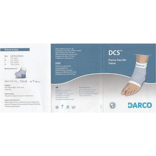Darco DCS Plantar Fasciitis Blue Sleeve, Large