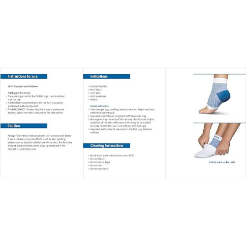 Darco DCS Plantar Fasciitis Blue Sleeve, Large