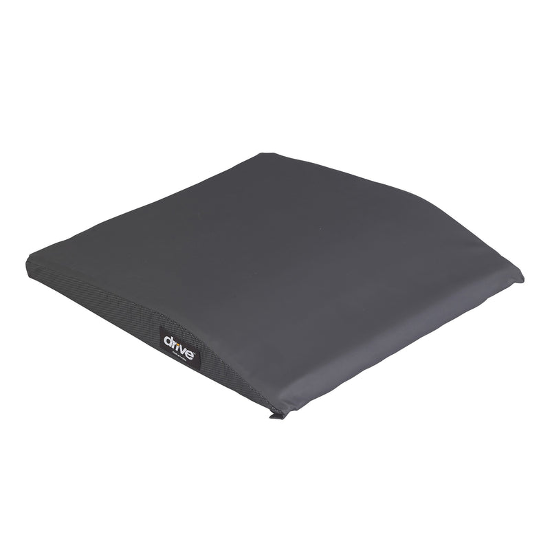 Drive Medical Wheelchair Back Cushion with Lumbar Support, 16 x 17 Inches, Non-Slip Vinyl Backing for Stability and Comfort. Moovkart
