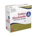 Dynarex Cotton Stockinettes in a dispensing box, soft knitted cotton layer ideal for casts, Moovkart.