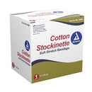 Dynarex Cotton Stockinette Bandage, Soft Stretch Tubular Wrap for Cast or Splint Use