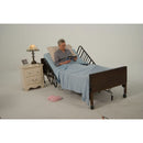Drive Medical Ultra Light Semi Electric Bed with Half Rails