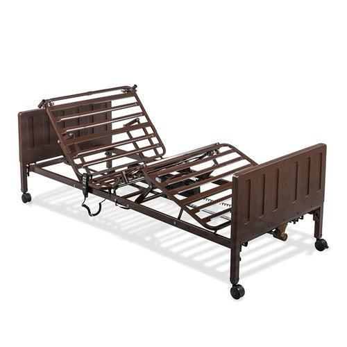 Drive Medical Delta Pro Bed Full Electric, adjustable homecare bed with 6 configurations and 450 lbs capacity, Moovkart