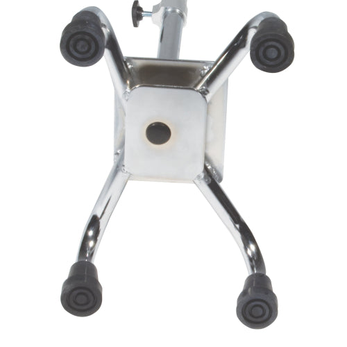 Drive Medical Heavy Duty Large Base Quad Cane, Chrome Finish