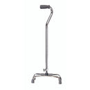 Drive Medical Quad Cane with large base and foam grip handle, Moovkart