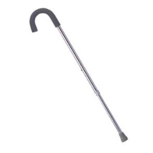Drive Medical Adjustable Standard Handle Aluminum Cane, Silver