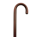 Harvy Surgical Supply Wood Walking Cane Mahogany Hardwood With Rubber Safety Tip, Moovkart