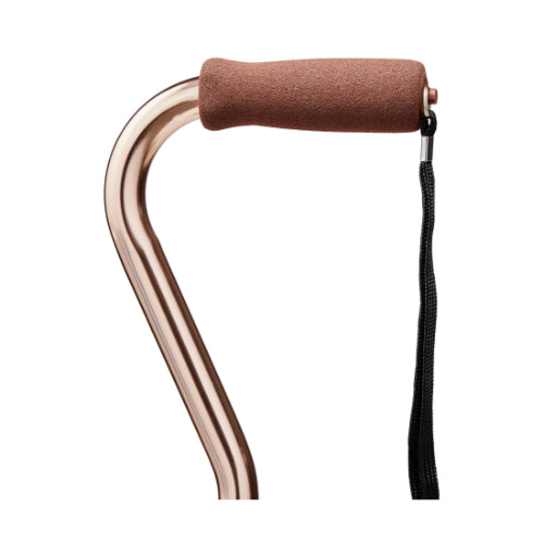 Drive Medical Adjustable Cane Offset with Wrist Strap, Bronze