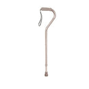 Drive Medical Adjustable Aluminum Offset Cane With Ergonomic Handle And Wrist Strap, Moovkart