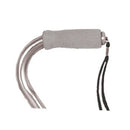 Drive Medical Silver Offset Cane With Adjustable Height And Non Slip Rubber Tip, Moovkart