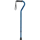 Drive Medical Offset Cane Aluminum with Gel Grip, Blue Crackle, Pack of 2
