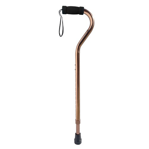 SkyMed Bariatric Aluminum Cane with Adjustable Height, durable aluminum tubing, 600 lbs capacity, and soft foam grip for comfort. Moovkart.